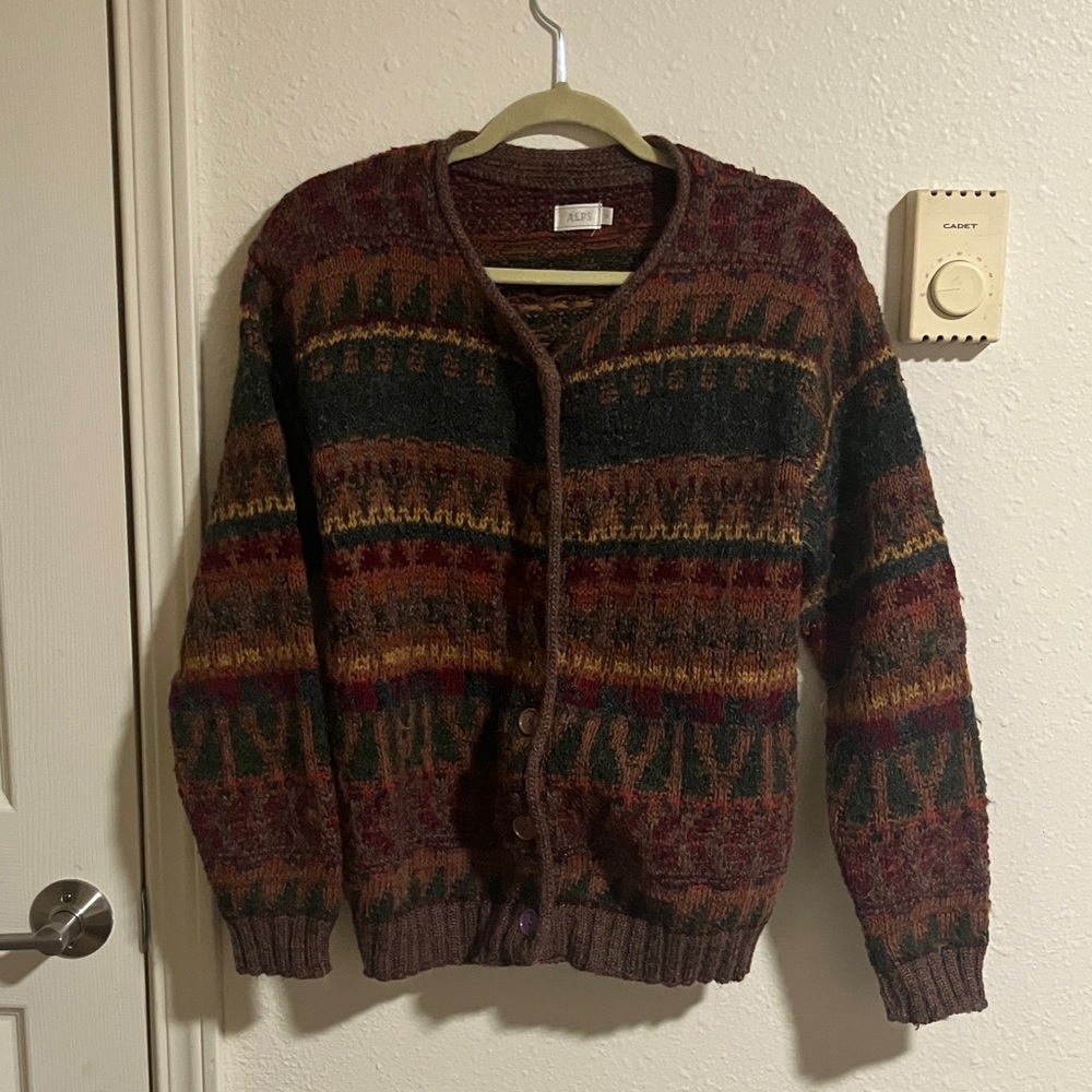Cozy Multicolor Knit Cardigan
